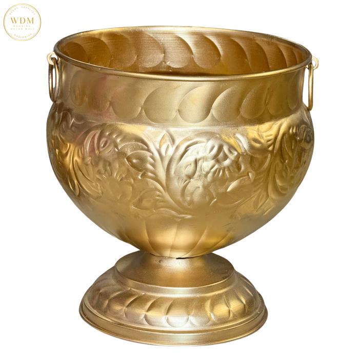 Gold Metal Urn (Set of 3)