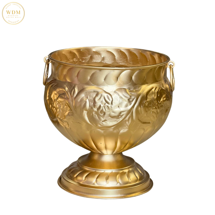 Gold Metal Urn (Set of 3) — Wedding Decor Mall