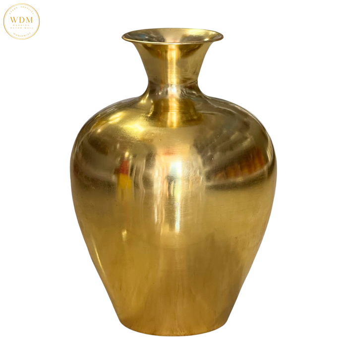 Elegant Gold Metal Decorative Vase
