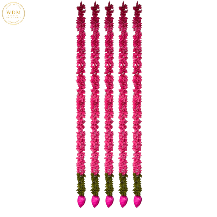 Artificial Floral Hangings (Set of 5)