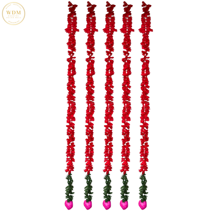 Artificial Floral Hangings (Set of 5)