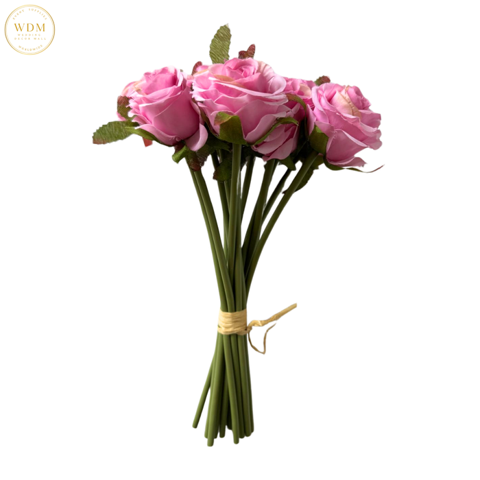 14-Head Silk Mini Rose Bunch