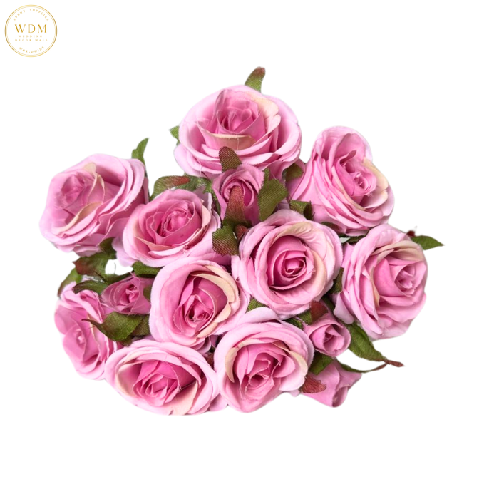 14-Head Silk Mini Rose Bunch