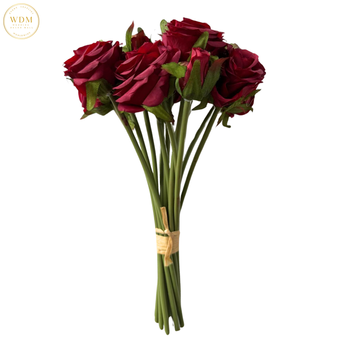 14-Head Silk Mini Rose Bunch