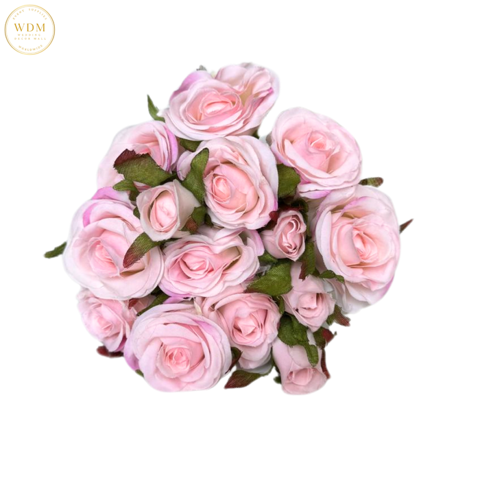 14-Head Silk Mini Rose Bunch