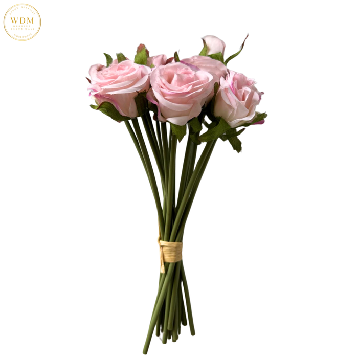 14-Head Silk Mini Rose Bunch