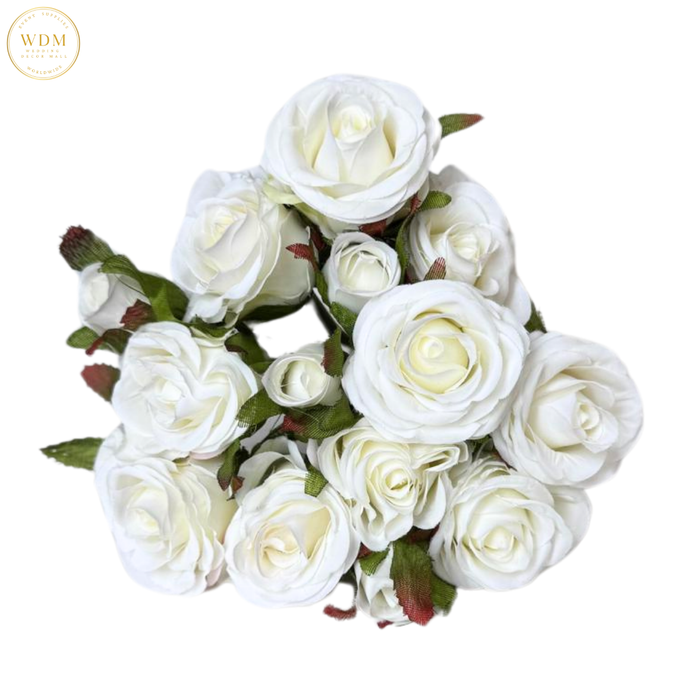 14-Head Silk Mini Rose Bunch