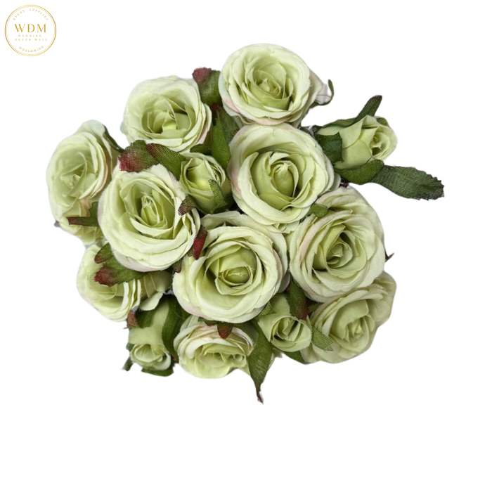 14-Head Silk Mini Rose Bunch