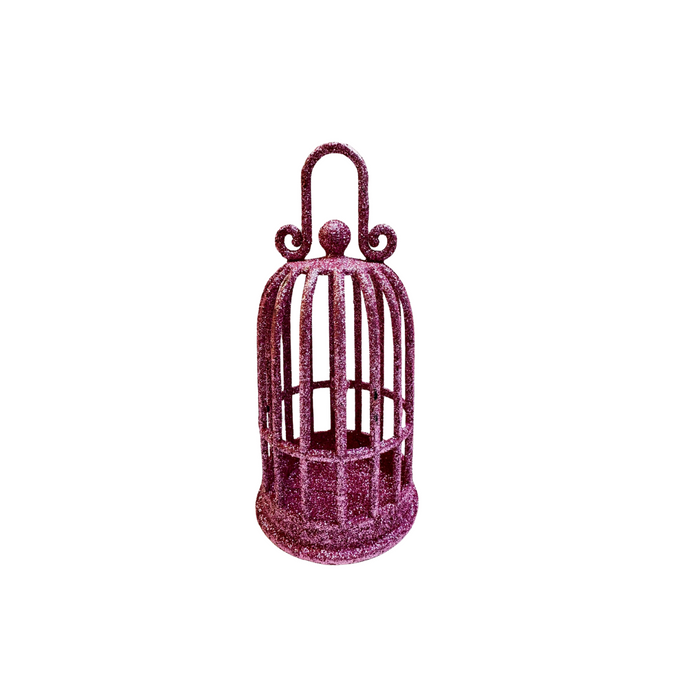 Glittery Pink Birdcage