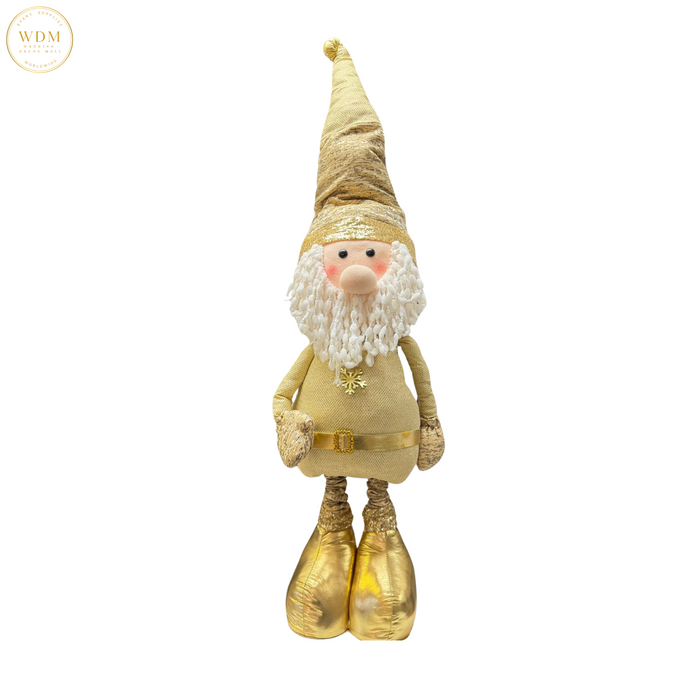 Tall Golden Santa Figurine