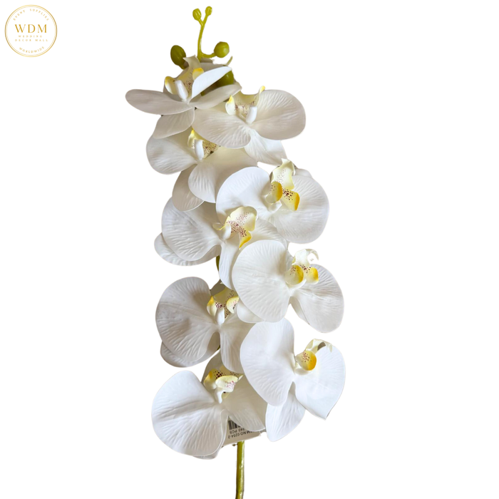 Real Touch White Phalaenopsis Orchid Stem