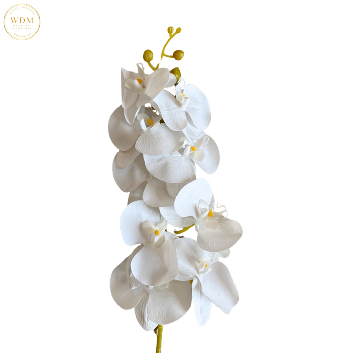 Real Touch White Phalaenopsis Orchid Stem