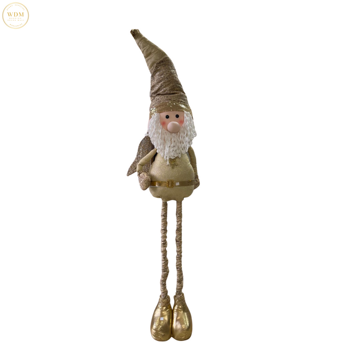 Tall Golden Santa Figurine