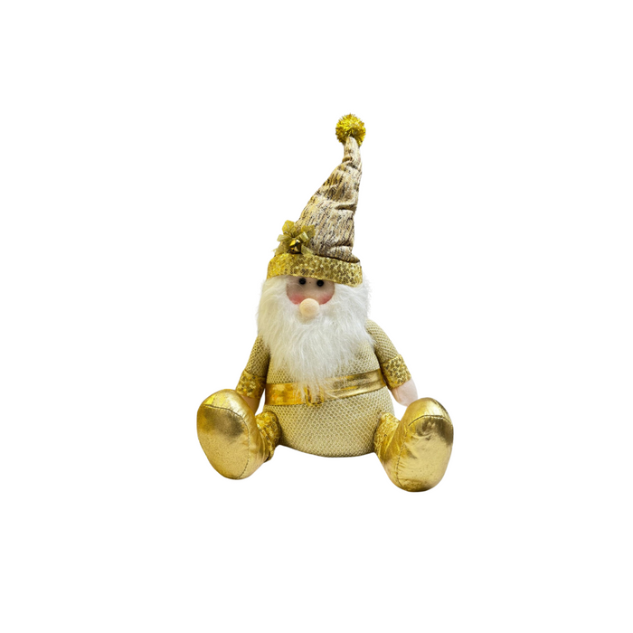 Gold Sitting Santa