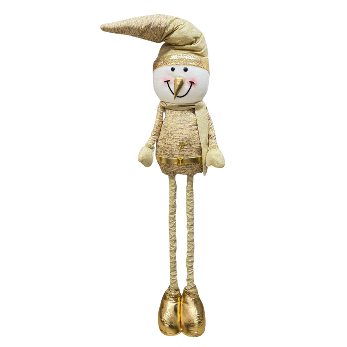 Gold Snowman Figurine