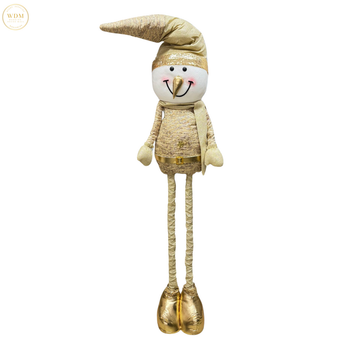 Gold Snowman Figurine