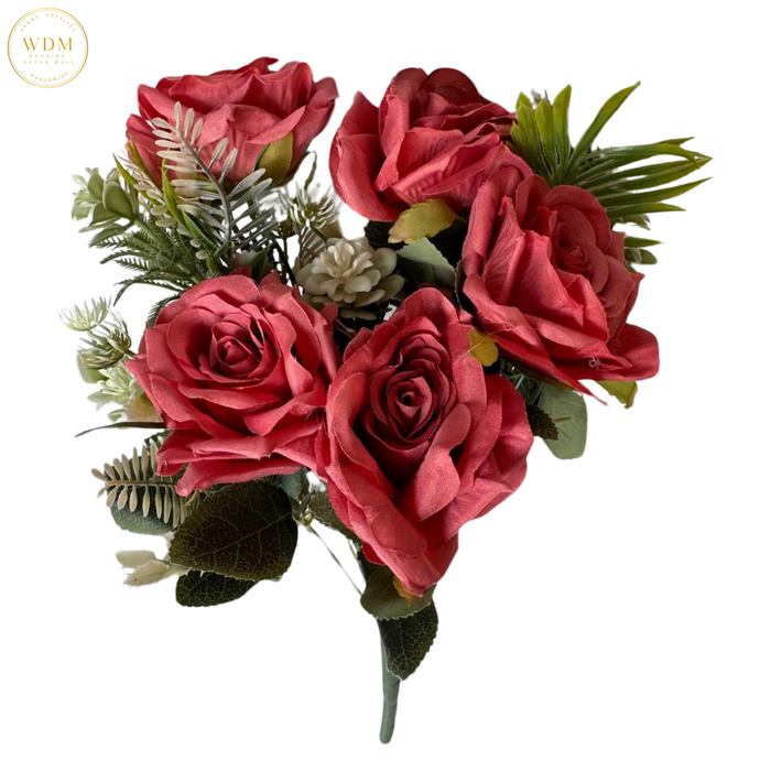 5 Head Rose with 4 Heavy Fillers