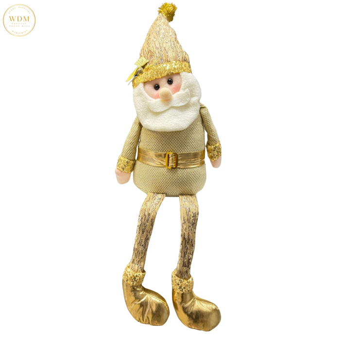 Golden Santa Sitting Decoration