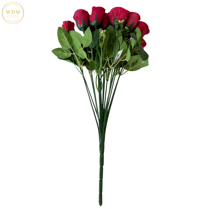 18-Head Silk Rose Bunch with Fillers