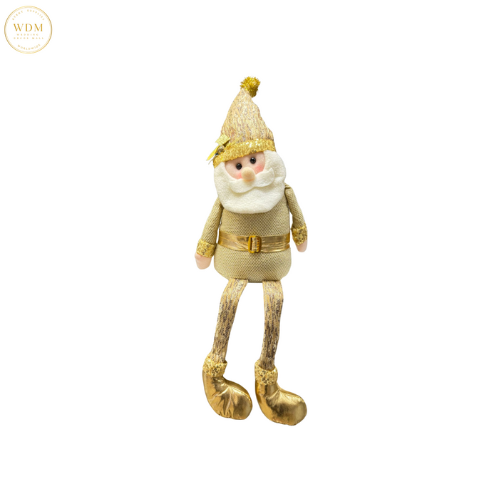 Golden Santa Sitting Decoration