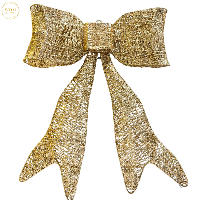 Gold Glitter Bow Hanging