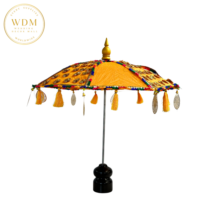 Bali Style Tabletop Umbrella with Gota Work