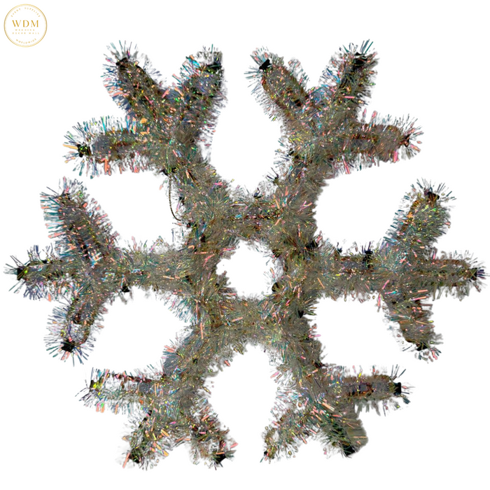 Snowflake Tinsel Ornament