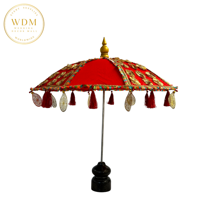 Bali Style Tabletop Umbrella with Gota Work