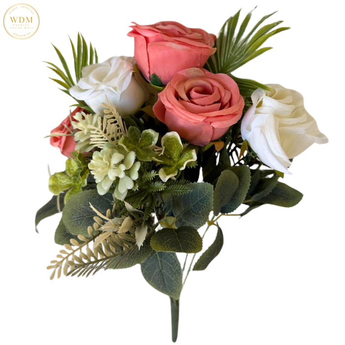 6 Head Rose with Heavy Fillers