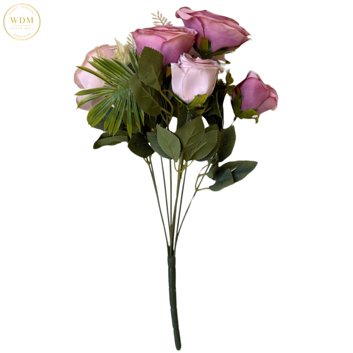 6 Head Rose with Heavy Fillers