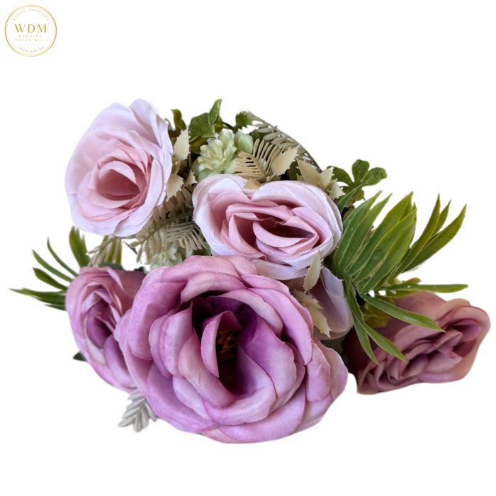 6 Head Rose with Heavy Fillers