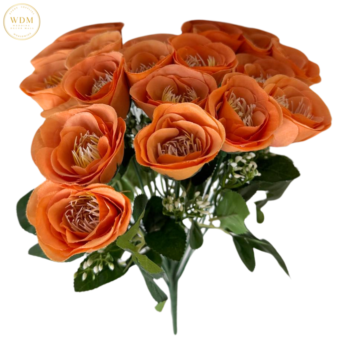 18-Head Silk Rose Bunch with Fillers