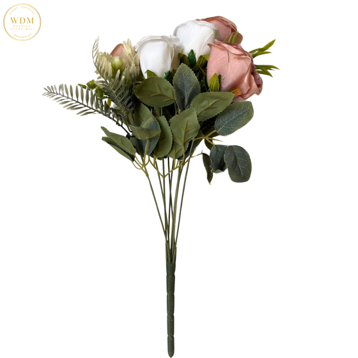 6 Head Rose with Heavy Fillers