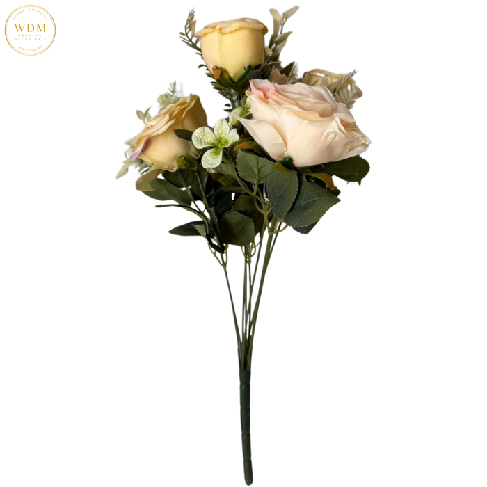 6 Head Rose with Heavy Fillers