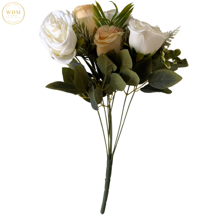 6 Head Rose with Heavy Fillers