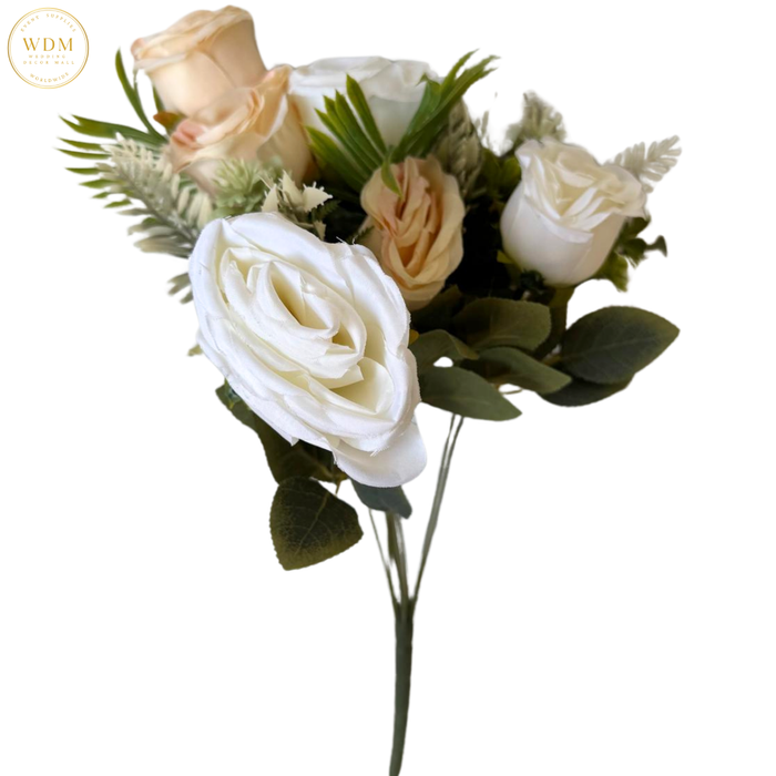 6 Head Rose with Heavy Fillers