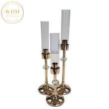 Load image into Gallery viewer, 3 Piece Metal Candleholder
