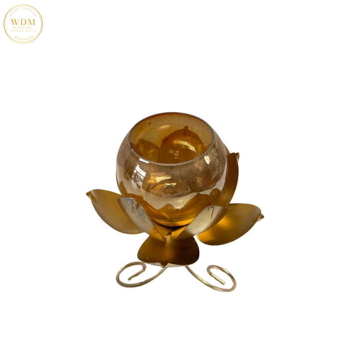 Lotus Tea Light Holder with Stand