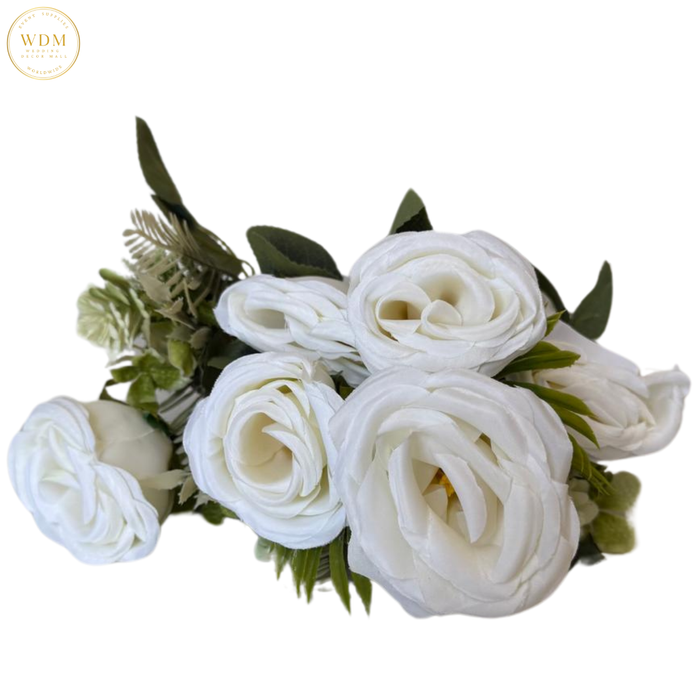 6 Head Rose with Heavy Fillers