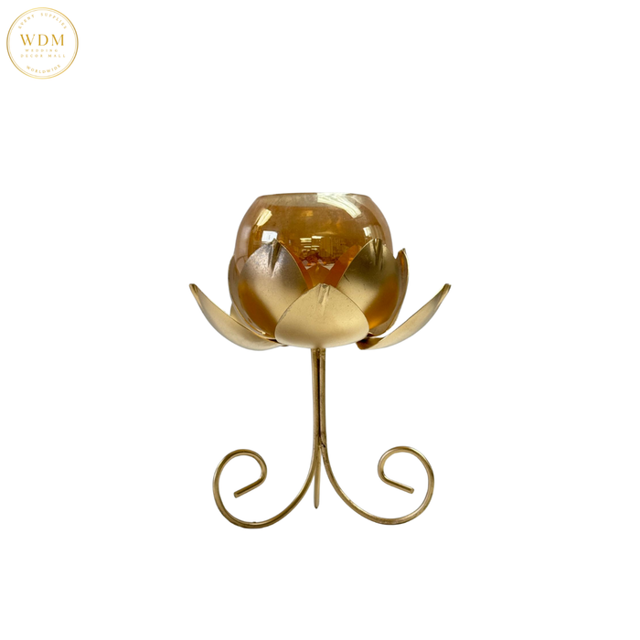 Lotus Tea Light Holder with Stand