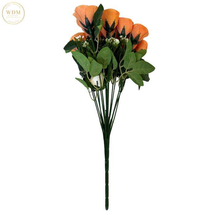 18-Head Silk Rose Bunch with Fillers