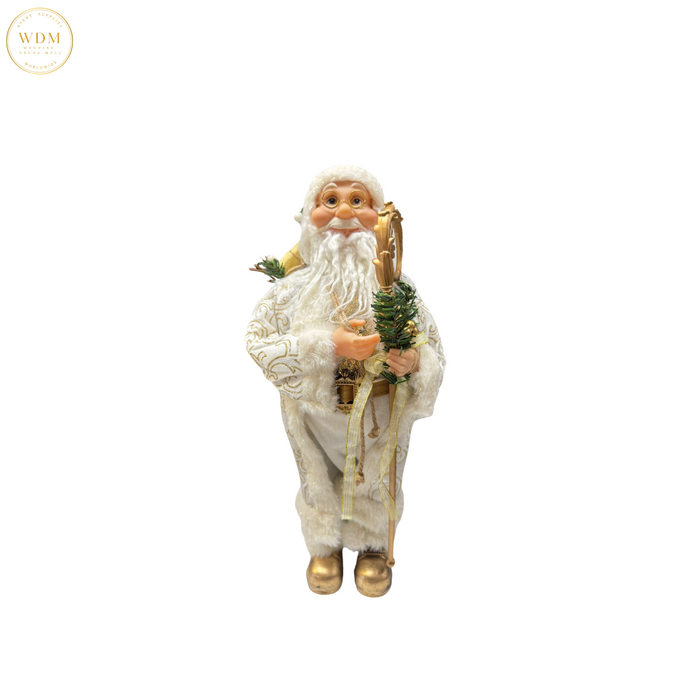 White & Gold Santa Claus