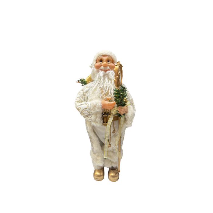 White & Gold Santa Claus