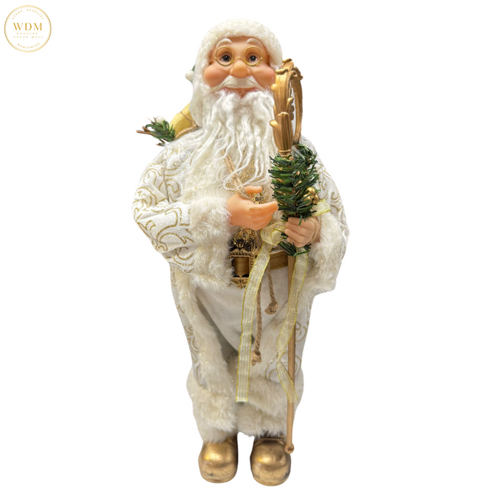 White & Gold Santa Claus