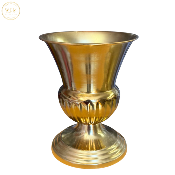 Gold Classic Urn-Style Metal Vase