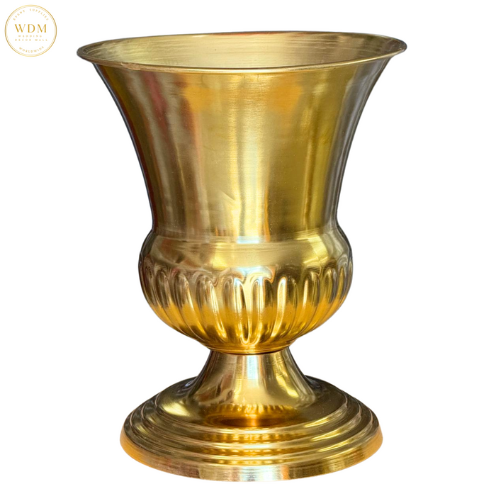 Gold Classic Urn-Style Metal Vase