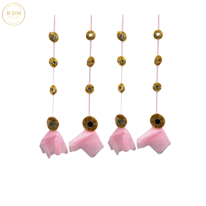 Light Pink and Gold Hanging (Pack of 10)