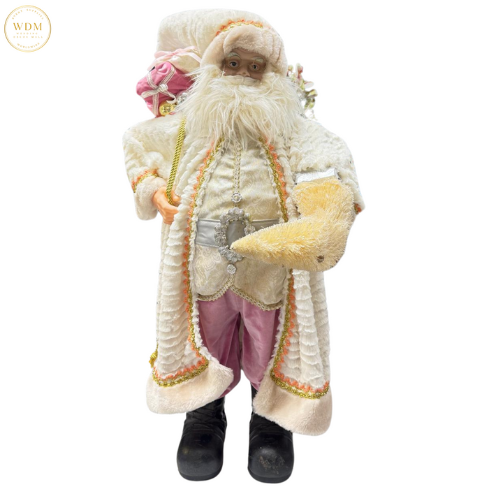 White & Pink Santa