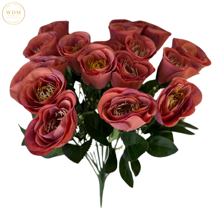 18-Head Silk Rose Bunch with Fillers
