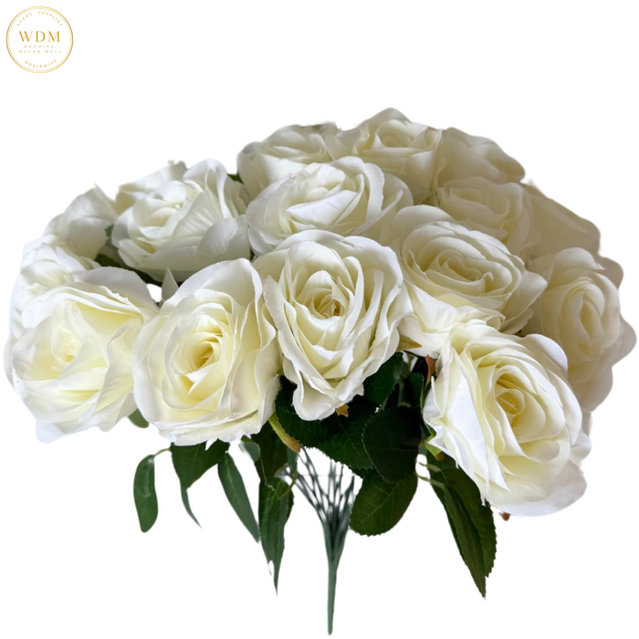 18-Head Silk Rose Bunch with Fillers